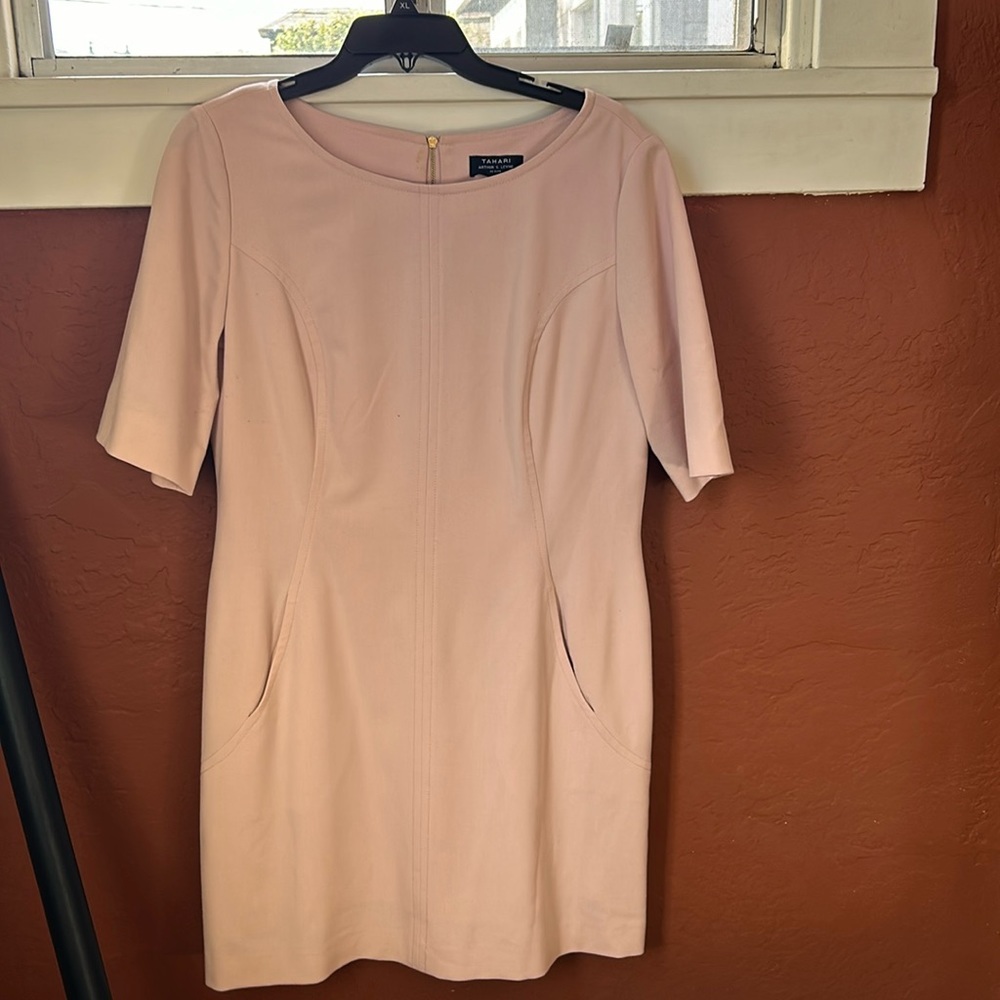 Tahari dress light pink 12 P
